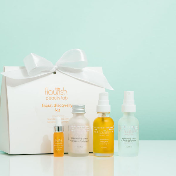 Sensitive Skin Facial Discovery Kit: Cleanse, Exfoliate, Mask
